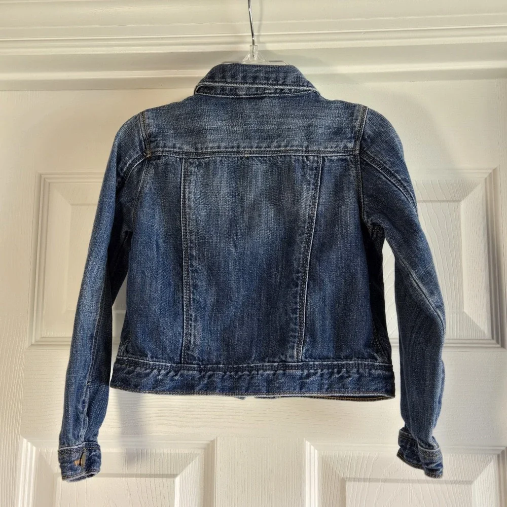 Baby Gap Denim Jean‎ Jacket Little Girl's Size 4 Snap Front Cotton